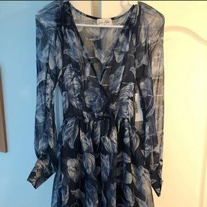 Floral long sleeved dress